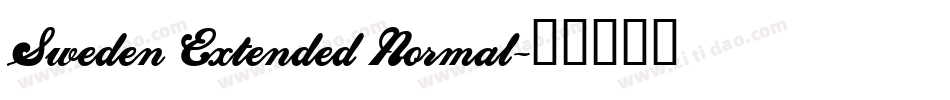 Sweden Extended Normal字体转换